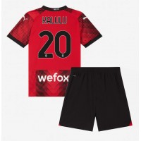AC Milan Pierre Kalulu #20 Replica Home Minikit 2023-24 Short Sleeve (+ pants)